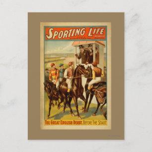 Carte Postale Sporting Life - The Great English Derby Theatre