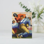 Carte Postale Sports Anciens, Joueurs de Football dans un Match (Debout devant)