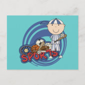 Carte Postale Sports Boy - Tshirts et cadeaux de baseball (Devant)