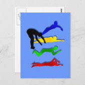 Carte Postale Sports de natation Natation Nageurs Eau (Devant / Derrière)