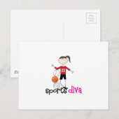 Carte Postale Sports Diva (Devant / Derrière)