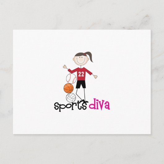 Carte Postale Sports Diva (Devant)
