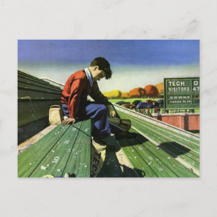 Carte Postale Sports vintages, Ventilateur de football triste av