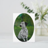 Carte Postale Spotty Dog Art Dalmatien (Debout devant)
