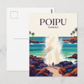 Carte Postale Spouting Horn USA (Devant / Derrière)