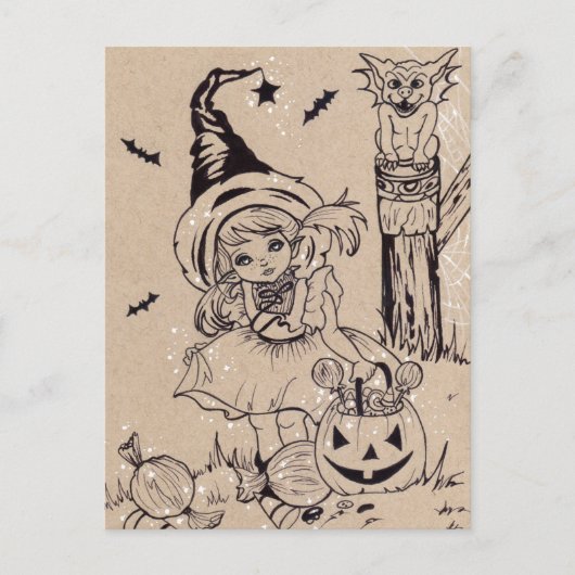 Carte Postale Spoylicious Candy Halloween (Devant)