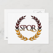 CARTE POSTALE SPQR (Devant / Derrière)