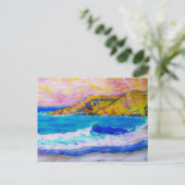 Carte Postale spray au sel de mer Art (Debout devant)