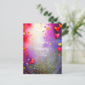 Carte Postale Spray de coeur valentine (Debout devant)