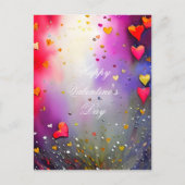 Carte Postale Spray de coeur valentine (Devant)