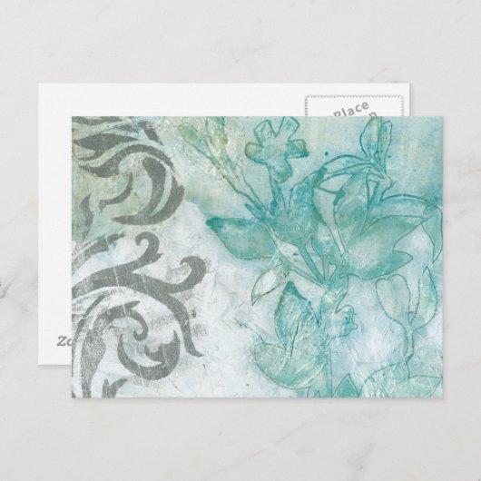 Carte Postale Spray de fleurs II (Devant / Derrière)