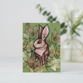 Carte Postale Spring Bunny Rabbit Nature Ivy                     (Debout devant)