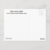 Carte Postale Spring Flower Garden Entités a Bee and Kitten (Dos)