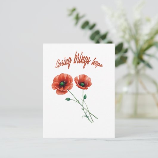 Carte postale "Spring Hope" (Debout devant)