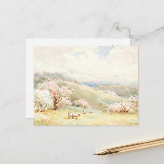 Carte Postale Spring, Joseph Rubens Powell (Devant/Arrière en situation)