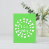 Carte postale Spring Love, Little Hearts (Debout devant)