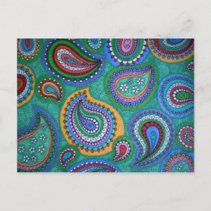 Carte postale Spring Paisley