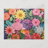 Carte Postale Spring pink floral background (Devant)