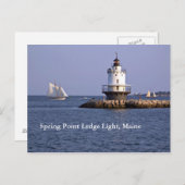 Carte postale Spring Point Ledge Light (Devant / Derrière)