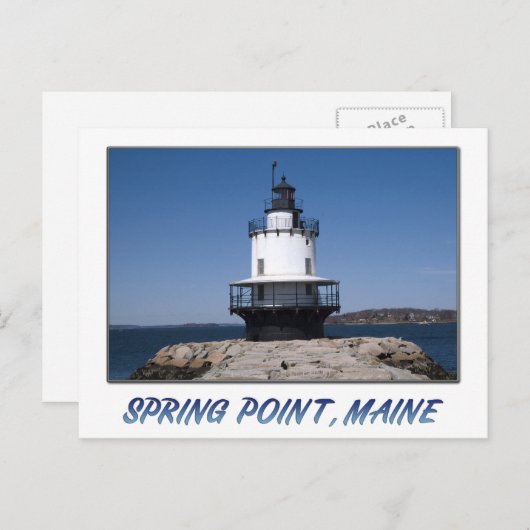 Carte Postale Spring Point, Maine (Devant / Derrière)