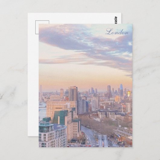 Carte Postale Spring Sunset, Londres (Devant / Derrière)