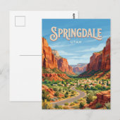 Carte Postale Springdale États-Unis (Devant / Derrière)