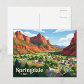 Carte Postale Springdale États-Unis (Devant / Derrière)
