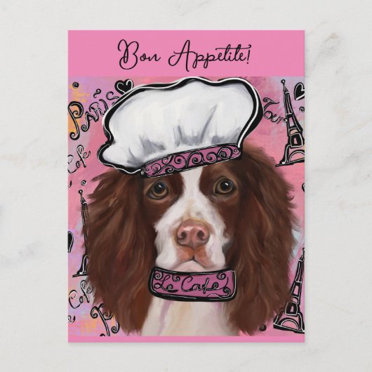 Carte Postale Springer Spaniel anglais (Devant)