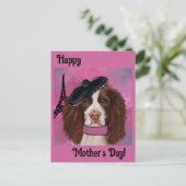 Carte Postale Springer Spaniel Anglais (Debout devant)