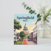 Carte Postale Springfield, Illinois (Debout devant)