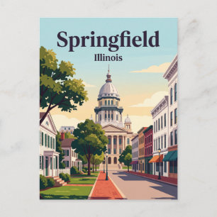 Carte Postale Springfield, Illinois