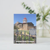 Carte Postale Springfield, Illinois Old State Capitol (Debout devant)