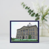 Carte Postale Springfield, Lincoln, Illinois Courthouse (Debout devant)