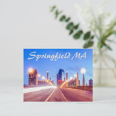 Carte Postale springfield massachusetts skyline (Debout devant)