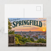 Carte Postale Springfield Missouri (Devant / Derrière)