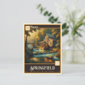 Carte Postale Springfield, Missouri | VINTAGE (Debout devant)