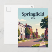 Carte Postale Springfield, Ohio (Devant / Derrière)