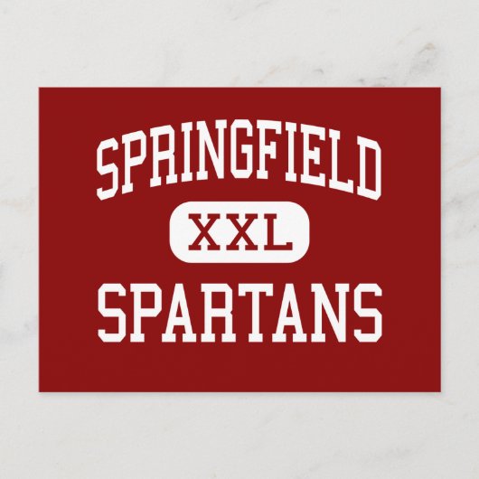 Carte Postale Springfield - Spartans - Lycée - Akron Ohio (Devant)