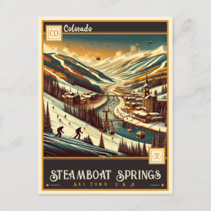 Carte Postale Springs à vapeur, Colorado   VINTAGE