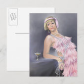 Carte postale Springtime Flapper (Devant / Derrière)