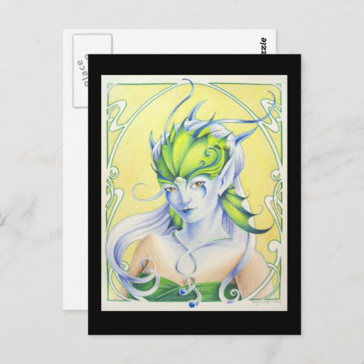 Carte Postale Sprite d'eau (Devant / Derrière)