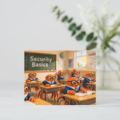 Carte Postale Spy Crab Classroom Learning Essential Security Bas (Debout devant)