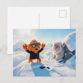Carte Postale Spy Crab Shocked Seeing Real Yeti Creature (Devant / Derrière)