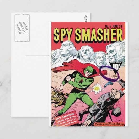Carte Postale Spy Smasher (Devant / Derrière)
