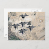 Carte Postale Squadron de F-22 (Devant / Derrière)