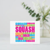 Carte Postale Squash coloré (Debout devant)
