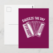 Carte Postale 🪗 Squeeze Day (Devant / Derrière)