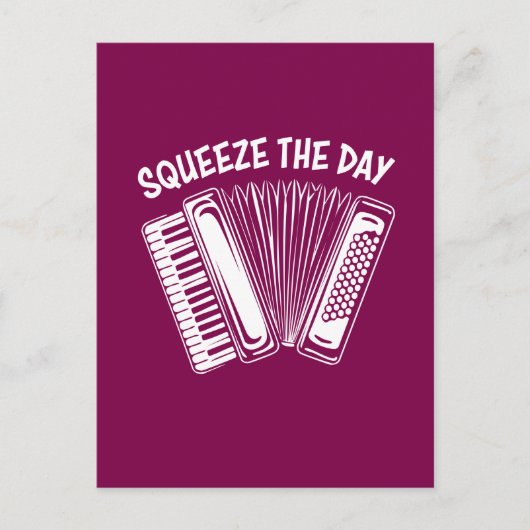 Carte Postale 🪗 Squeeze Day (Devant)