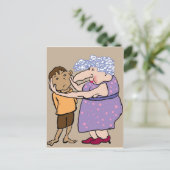 Carte Postale Squeeze tes joues (Debout devant)