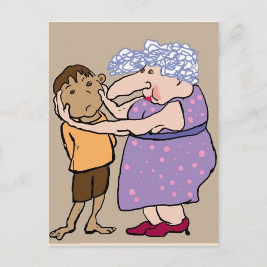 Carte Postale Squeeze tes joues (Devant)